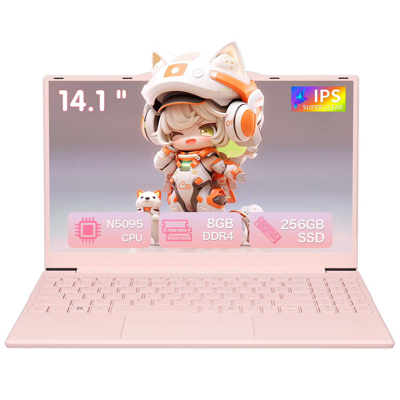 Auusda Laptop 14 inci 8GB RAM 256GB SSD 1TB Extinde Celeron N5095